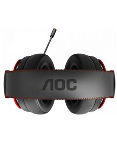 Купить Гарнитура игровая AOC GH300 многоцветная RGB, Stereo, 7.1 Surround, USB кабель 2.0 м, чёрный+красный, изображение 8 в компании Зеон