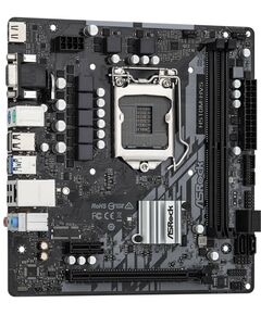 Купить Материнская плата ASRock H510M-HVS R2.0 LGA1200  PCI-E Dsub+HDMI GbLAN SATA MicroATX 2DDR4 (RTL), изображение 2 в компании Зеон