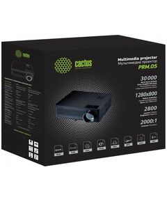Проекторы: Проектор Cactus CS-PRM.05WT.WXGA-A LCD, 2800 люмен, 2000:1, 1280x800, HDMI, RCA, USB,  WiFi, ПДУ фотографии