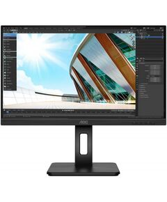 Мониторы: Монитор AOC Q24P2Q Black 23.8" IPS, 2560x1440, 75Hz, 4 ms, 178°/178°, 250 cd/m, 50M:1, +HDMI, +DisplayPort 1.2, +4xUSB 3.2, +MM, с поворотом экрана фотографии
