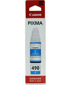 Для Canon (оригинал): Чернильница Canon GI-490C Cyan для PIXMA G1400/2400/3400 [0664C001] фотографии