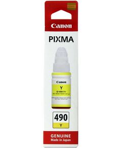 Для Canon (оригинал): Чернильница Canon GI-490Y Yellow для PIXMA G1400/2400/3400 [0666C001] фотографии