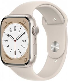 Купить Смарт-часы Apple Watch 8 GPS Starlight Aluminum Case with with Starlight Sport Band 45mm L [MNUQ3LL/A] в компании Зеон