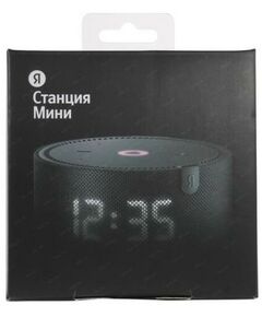 Купить Умная колонка Яндекс Станция Мини 2 Black 10W, WiFi, Bluetooth5.0, часы, голосовой помощник Алиса [YNDX-00020K], изображение 7 в компании Зеон