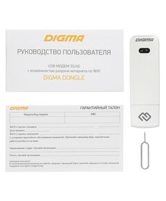 Купить Модем 3G/4G Digma Dongle DW1961 USB Wi-Fi Firewall +Router внешний черный, изображение 5 в компании Зеон