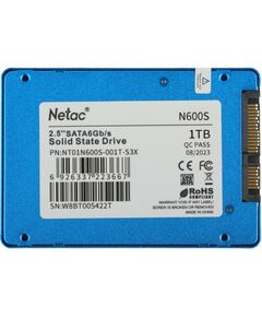 Купить SSD-накопитель Netac 1 Tb N600S SATA 6Gb/s 2.5" [NT01N600S-001T-S3X], изображение 4 в компании Зеон