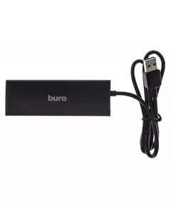 Купить Разветвитель BURO BU-HUB4-0.5-U3.0 4 порта, USB 3.0, черный, изображение 2 в компании Зеон