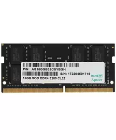 Купить Модуль памяти Apacer 16Gb SO-DIMM DDR4 3200MHz PC4-25600 CL22 [AS16GGB32CSYBGH/ES.16G21.GSH] в компании Зеон