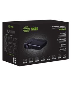 Купить Проектор Cactus CS-PRO.09WT.WXGA-A LCD, 3000 люмен, 2000:1, 1280x800,D-Sub, HDMI, RCA, USB, WiFi, ПДУ, изображение 3 в компании Зеон