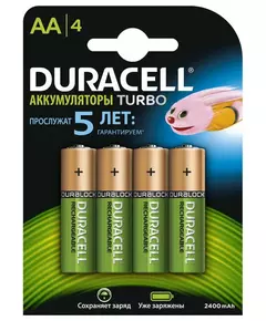 Купить Аккумулятор Duracell HR6-4BL AA 2400mAh (4шт) в компании Зеон