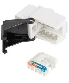 Купить Модуль-вставка Nikomax NMC-KJUD2-NT-WT типа Keystone, Кат.5е (Класс D), 100МГц, RJ45/8P8C, самозажимной, T568A/B, неэкранированный, белый, изображение 2 в компании Зеон