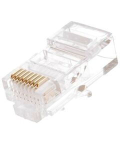 Купить Коннектор Netlan EC-UP8P8C-5E-003-TR-100 RJ45/8P8C под витую пару, Кат.5e (Класс D), 100МГц, покрытие 3мкд, универсальные ножи, для проводников 0.47-0.51мм, неэкранированный, уп-ка 100шт. в компании Зеон