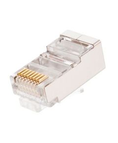 Купить Коннектор Nikomax NMC-RJ88RZ50SE1-100 RJ45/8P8C под витую пару, Кат.6 (Класс E), 250МГц, покрытие 50мкд, универсальные ножи, экранированный, круглый ввод, уп-ка 100шт в компании Зеон