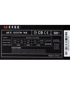 Купить Блок питания Accord ACC-600-NP ATX 600W ACC-600W-NP (20+4pin) 120mm fan 4xSATA, изображение 6 в компании Зеон