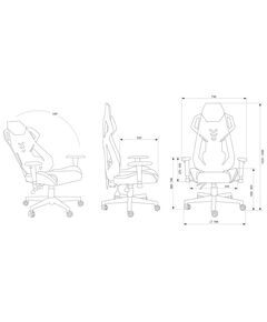 Купить Кресло игровое Cactus CS-CHR-090BLR черный/красный эко.кожа/сетка крестов. нейлон, изображение 8 в компании Зеон