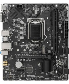 Купить Материнская плата MSI PRO H510M-B LGA1200  PCI-E Dsub+HDMI GbLAN SATA MicroATX 2DDR4, изображение 2 в компании Зеон