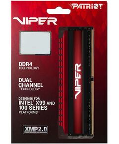 Купить Память Patriot Viper 4 KIT 2x32Gb DDR4 3200MHz PC4-25600 CL16 DIMM 288-pin 1.35В с радиатором RTL [PV464G320C6K], изображение 3 в компании Зеон