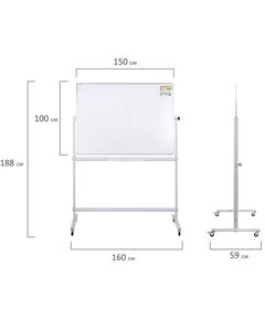 Купить Доска магнитно-маркерная на стенде STAFF 238012 100х150 см, 2-сторонняя [238012], изображение 9 в компании Зеон