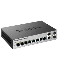 Купить Коммутатор D-link DGS-1100-10/ME/A2A 8-Port 10/100/1000Base-T ports and 2-port 100/1000Base-T/SFP Metro, изображение 2 в компании Зеон