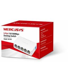 Купить Коммутатор Mercusys MS105 5-port 10/100Mbps desktop switch, plastic case, изображение 2 в компании Зеон