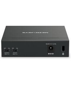 Купить Коммутатор Mercusys MS105GP 5-Port Gigabit, 4-Port PoE+, 1 Gigabit Non-PoE, изображение 3 в компании Зеон