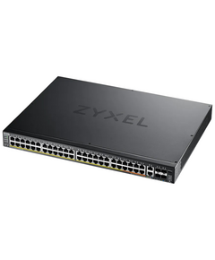 Купить Коммутатор ZyXEL XGS2220-54FP-EU0101F L3, 19", 48xRJ-45: 1G PoE+ (8 of them PoE++), 2xRJ-45: 1/2.5/5/10G PoE++, 4xSFP+, 960W PoE budget, standalone/cloud management, изображение 3 в компании Зеон