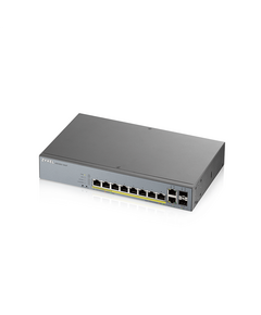 Купить Коммутатор ZyXEL GS1350-12HP-EU0101F L2 PoE+ for IP cameras, 10xGE (8xPoE +), 2xSFP, PoE budget 130 W в компании Зеон