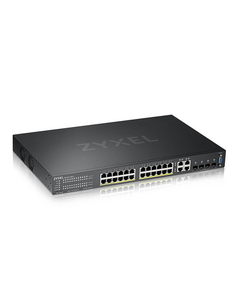 Купить Коммутатор ZyXEL NebulaFlex Pro GS2220-28HP-EU0101F Hybrid L2 PoE+, 19", 24xGE PoE+, 4xCombo (SFP / RJ-45), budget 375 W, standalone / cloud management в компании Зеон