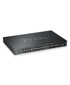 Купить Коммутатор ZyXEL XGS4600-32-ZZ0102F L3 Managed, 28 port Gig and 4x 10G SFP+, stackable, dual PSU, изображение 2 в компании Зеон