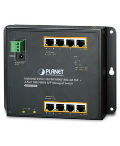 Купить Индустриальный коммутатор Planet WGS-4215-8P2S IP30, IPv6/IPv4, 8-Port 1000T 802.3at PoE + 2-Port 100/1000X SFP Wall-mount Managed в компании Зеон