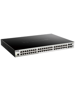 Купить Сетевой коммутатор D-link DGS-1510-52XMP/A1A SmartPro L2+ Stackable Switch 48x1000Base-T PoE, 4x10GBase-X SFP+, PoE Budget 370W (740W with DPS-700), CLI, RJ45 Console, RPS, изображение 3 в компании Зеон