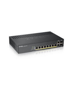 Купить Коммутатор ZyXEL GS1920-8HPV2-EU0101F Nebula Flex Hybrid Smart PoE+, 8xGE PoE+, 2xCombo (SFP/RJ-45), silent (fanless), budget PoE 130W, Standalone / cloud management, изображение 2 в компании Зеон