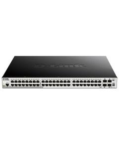 Купить Сетевой коммутатор D-link DGS-1510-52XMP/A1A SmartPro L2+ Stackable Switch 48x1000Base-T PoE, 4x10GBase-X SFP+, PoE Budget 370W (740W with DPS-700), CLI, RJ45 Console, RPS, изображение 2 в компании Зеон