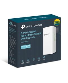 Купить Коммутатор TP-Link SG2005P-PD Smart линейки Omada с 5 гигабитными портами, 1 порт с входящим PoE++, 4 порта с исходящим PoE+, изображение 6 в компании Зеон