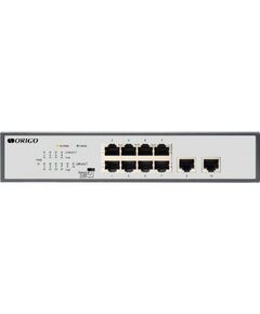 Купить Коммутатор ORIGO OS2210P/120W/A1A Unmanaged Switch 8x1000Base-T PoE, 2x1000Base-T, PoE Budget 120W, Long-range PoE up to 250m, 19" w/brackets, изображение 3 в компании Зеон