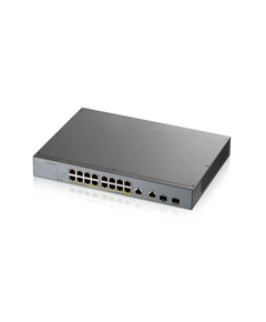 Купить Коммутатор ZyXEL GS1350-18HP-EU0101F L2 PoE + switch for IP cameras, 16xGE PoE +, 2xCombo (SFP / RJ-45), PoE budget 250 W в компании Зеон