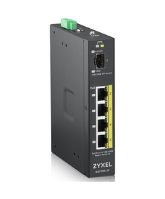 Купить Неуправляемый коммутатор ZyXEL RGS100-5P-ZZ0101F 5 Port PoE, 120 Watt PoE, DIN Rail, IP30, 12-58V DC в компании Зеон