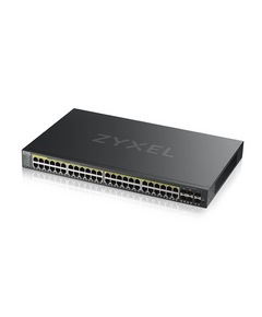 Купить Коммутатор ZyXEL GS2220-50HP-EU0101F Hybrid L2 PoE+ Switch, 19 "rack, 44xGE PoE +, 4xCombo (SFP / RJ-45 PoE+), 2xSFP, 375W PoE Budget, Standalone / Cloud Management, изображение 2 в компании Зеон