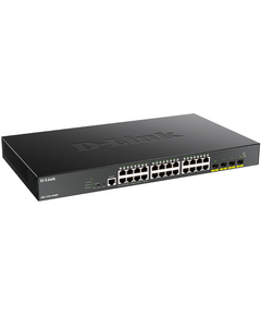 Купить Коммутатор D-link DGS-1250-28XMP/A1A Smart L2 Switch 24x1000Base-T PoE, 4х10GBase-X SFP+, PoE Budget 370W, CLI, RJ45 Console, изображение 2 в компании Зеон