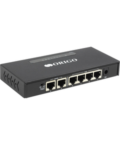 Купить Коммутатор ORIGO OS1206P/A1A Unmanaged Switch 6x100Base-TX (4x100Base-TX PoE), PoE Budget 60W, Long-range PoE up to 250m, metal case в компании Зеон