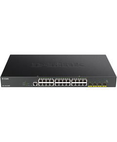 Купить Коммутатор D-link DGS-1250-28XMP/A1A Smart L2 Switch 24x1000Base-T PoE, 4х10GBase-X SFP+, PoE Budget 370W, CLI, RJ45 Console в компании Зеон