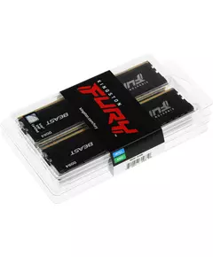 Купить Память оперативная Kingston Fury Beast Black 64Gb Kit 4*16Gb PC4-28800 DDR4 CL18 DIMM [KF436C18BBK4/64], изображение 4 в компании Зеон