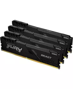 Купить Память оперативная Kingston Fury Beast Black 64Gb Kit 4*16Gb PC4-28800 DDR4 CL18 DIMM [KF436C18BBK4/64], изображение 5 в компании Зеон