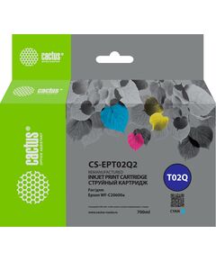 Купить Картридж струйный Cactus CS-EPT02Q2 T02Q голубой (660мл) для Epson WorkForce Enterprise WF-C20600D4TW в компании Зеон