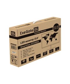 Купить Монитор безрамочный Exegate SmartView EP2400A 23.8" IPS LED, FHD, 1920x1080@75Гц, 16:9, 250cd/m2, 1000:1, 178°/178°, 5ms, D-Sub, HDMI1.4, Audio-out, встроенный БП [EX295526RUS], изображение 10 в компании Зеон