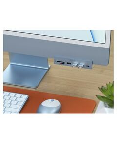 USB концентраторы (USB hub): USB-C-концентратор Satechi Aluminum USB-C Clamp Hub для 24" iMac, цвет синий [ST-UCICHB] фотографии