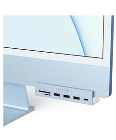 USB концентраторы (USB hub): USB-C-концентратор Satechi Aluminum USB-C Clamp Hub для 24" iMac, цвет синий [ST-UCICHB] фотографии