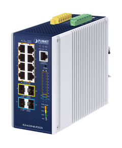 Купить Коммутатор Planet IGS-6329-8UP2S2X IP30 DIN-rail Industrial L3 8-Port 10/100/1000T 802.3bt PoE + 2-port 1G/2.5G SFP + 2-Port 10G SFP+ Full Managed в компании Зеон