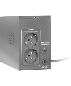 Купить Источник бесперебойного питания Exegate Power Back BNB-400 400VA, LED, AVR, 2*Schuko, металлический корпус, Black [EP244541RUS], изображение 2 в компании Зеон