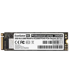 Купить Накопитель SSD Exegate 240GB NextPro M.2 2280 PCIe Gen3x4 NVMe 3D TLC [EX282318RUS], изображение 2 в компании Зеон